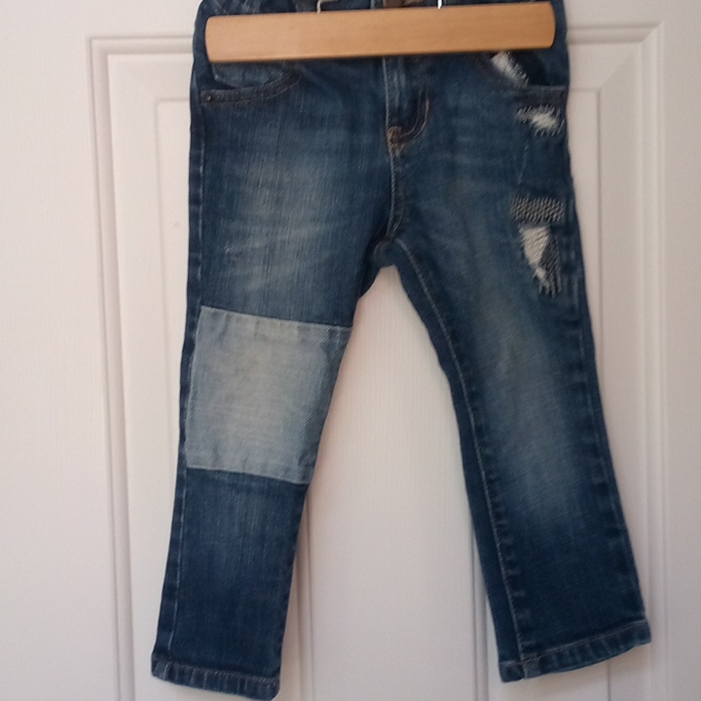 Distressed jeans